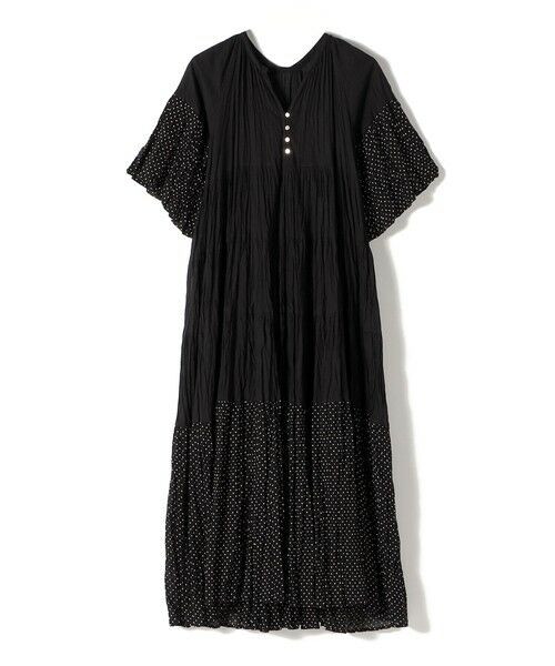 SHIPS / シップス ロング・マキシ丈ワンピース | 【SHIPS別注】Fanaka:〈手洗い可能〉クリンクル 袖 フレア ワンピース | 詳細7