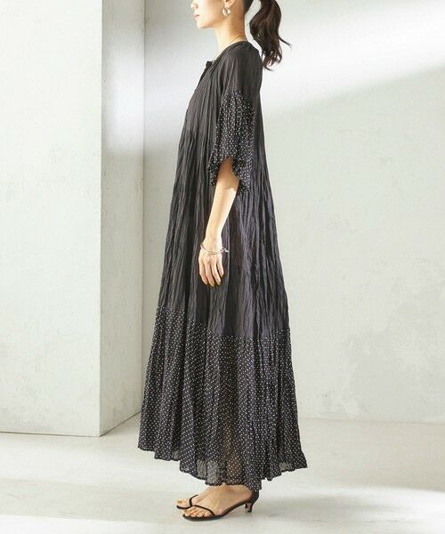 SHIPS / シップス ロング・マキシ丈ワンピース | 《予約》【SHIPS別注】Fanaka:〈手洗い可能〉クリンクル 袖 フレア ワンピース | 詳細19