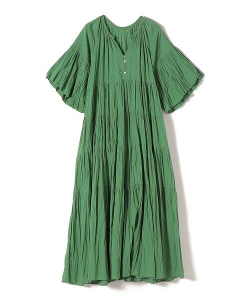 SHIPS / シップス ロング・マキシ丈ワンピース | 《予約》【SHIPS別注】Fanaka:〈手洗い可能〉クリンクル 袖 フレア ワンピース | 詳細29