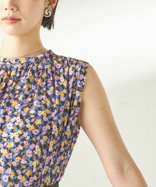 SHIPS / シップス ロング・マキシ丈ワンピース | 《予約》〈手洗い可能〉カッセン フラワー プリント ノースリーブ ワンピース | 詳細23