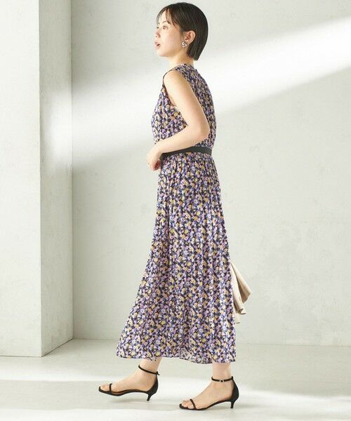 SHIPS / シップス ロング・マキシ丈ワンピース | 《予約》〈手洗い可能〉カッセン フラワー プリント ノースリーブ ワンピース | 詳細3