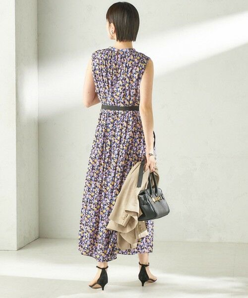SHIPS / シップス ロング・マキシ丈ワンピース | 《予約》〈手洗い可能〉カッセン フラワー プリント ノースリーブ ワンピース | 詳細4