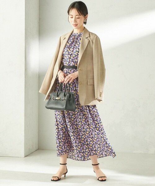 SHIPS / シップス ロング・マキシ丈ワンピース | 《予約》〈手洗い可能〉カッセン フラワー プリント ノースリーブ ワンピース | 詳細8