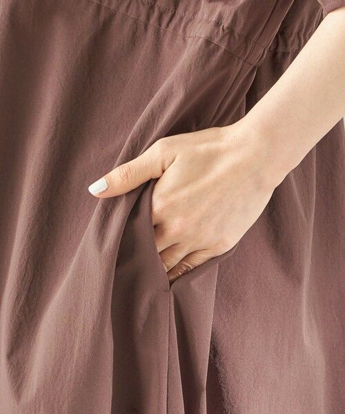 SHIPS / シップス ロング・マキシ丈ワンピース | 《予約》〈接触冷感 / 撥水加工〉TEXBRID(R) タフタ ウエスト 切替 ワンピース | 詳細20