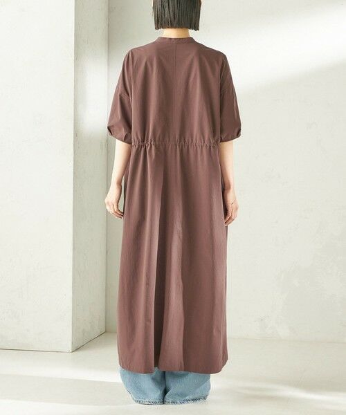 SHIPS / シップス ロング・マキシ丈ワンピース | 〈接触冷感 / 撥水加工〉TEXBRID(R) タフタ ウエスト 切替 ワンピース | 詳細23