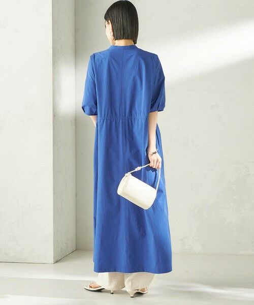 SHIPS / シップス ロング・マキシ丈ワンピース | 《予約》〈接触冷感 / 撥水加工〉TEXBRID(R) タフタ ウエスト 切替 ワンピース | 詳細24
