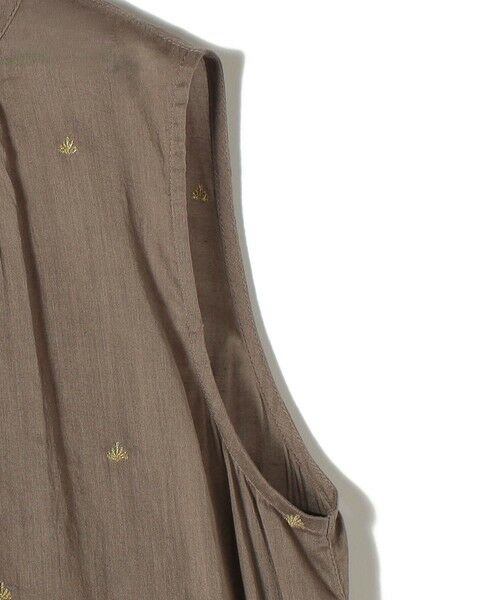 SHIPS / シップス ロング・マキシ丈ワンピース | 《予約》〈手洗い可能〉コットン オーガンジー 刺繍 ウエスト ドロスト ワンピース | 詳細23