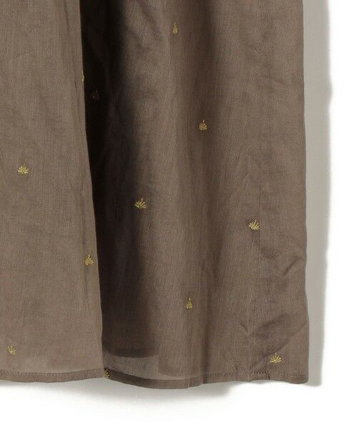 SHIPS / シップス ロング・マキシ丈ワンピース | 《予約》〈手洗い可能〉コットン オーガンジー 刺繍 ウエスト ドロスト ワンピース | 詳細25