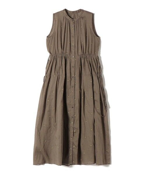 SHIPS / シップス ロング・マキシ丈ワンピース | 《予約》〈手洗い可能〉コットン オーガンジー 刺繍 ウエスト ドロスト ワンピース | 詳細26