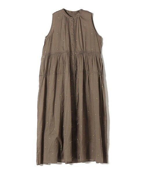 SHIPS / シップス ロング・マキシ丈ワンピース | 《予約》〈手洗い可能〉コットン オーガンジー 刺繍 ウエスト ドロスト ワンピース | 詳細27