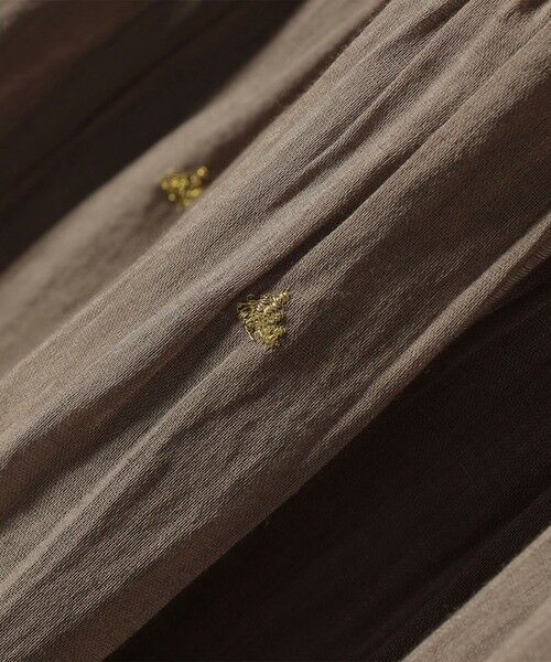 SHIPS / シップス ロング・マキシ丈ワンピース | 《予約》〈手洗い可能〉コットン オーガンジー 刺繍 ウエスト ドロスト ワンピース | 詳細30