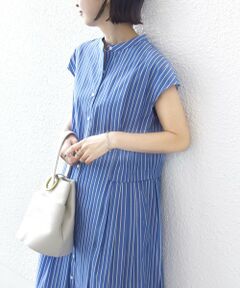 SHIPS / シップス ロング・マキシ丈ワンピース | 《予約》【WEB限定】〈手洗い可能〉ストライプ サイド タック ワンピース