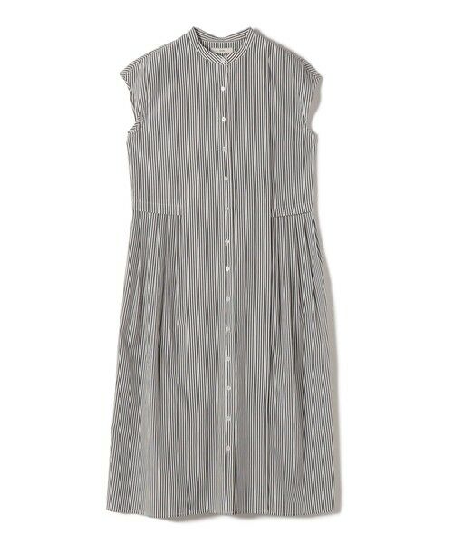 SHIPS / シップス ロング・マキシ丈ワンピース | 《予約》【WEB限定】〈手洗い可能〉ストライプ サイド タック ワンピース | 詳細7