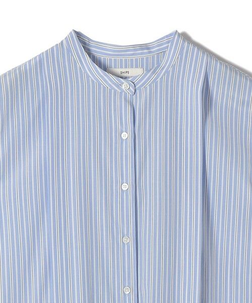 SHIPS / シップス ロング・マキシ丈ワンピース | 《予約》【WEB限定】〈手洗い可能〉ストライプ サイド タック ワンピース | 詳細16