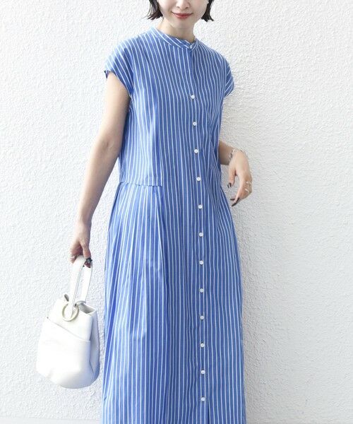 SHIPS / シップス ロング・マキシ丈ワンピース | 《予約》【WEB限定】〈手洗い可能〉ストライプ サイド タック ワンピース | 詳細27
