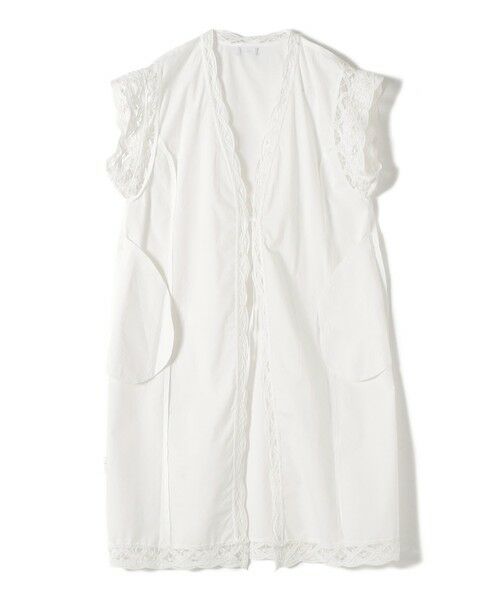 SHIPS / シップス ベスト | Fanaka:〈手洗い可能〉バテンレース ロング ジレ | 詳細2