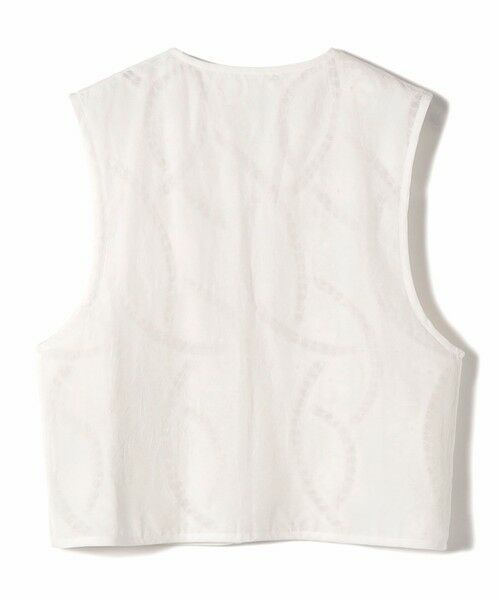 SHIPS / シップス ベスト | 《予約》〈手洗い可能〉オープン ワーク レース 刺繍 ベスト | 詳細17