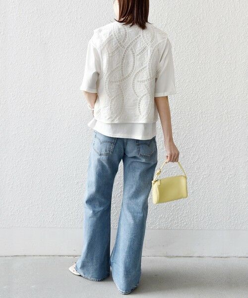 SHIPS / シップス ベスト | 《予約》〈手洗い可能〉オープン ワーク レース 刺繍 ベスト | 詳細3