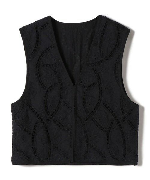 SHIPS / シップス ベスト | 《予約》〈手洗い可能〉オープン ワーク レース 刺繍 ベスト | 詳細28