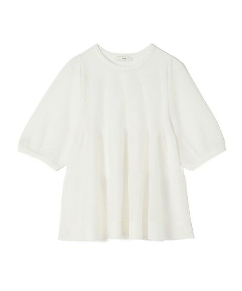 SHIPS / シップス ニット・セーター | 《予約》〈手洗い可能〉麻混 シアー ティアード ショート スリーブ プルオーバー | 詳細10