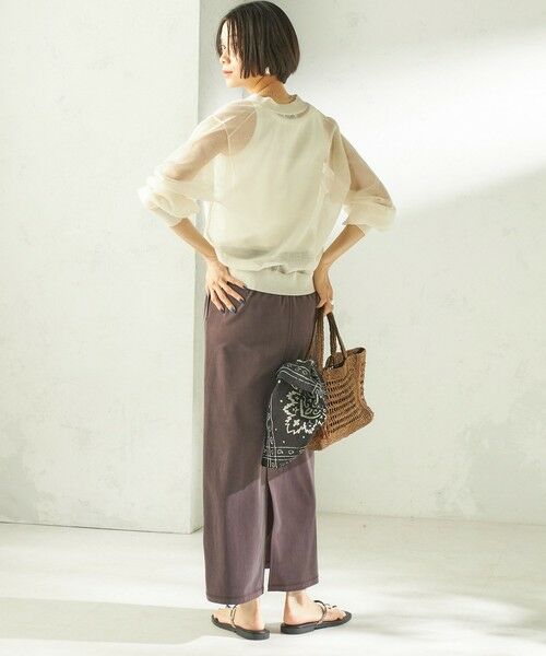 SHIPS / シップス カーディガン・ボレロ | 《一部追加予約》〈手洗い可能〉麻混 シアー Vネック カーディガン | 詳細3