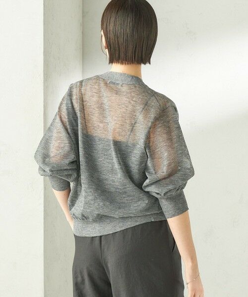 SHIPS / シップス カーディガン・ボレロ | 《一部追加予約》〈手洗い可能〉麻混 シアー Vネック カーディガン | 詳細19