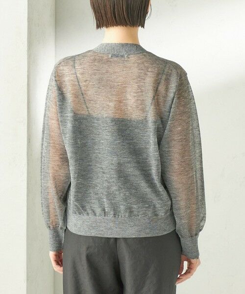 SHIPS / シップス カーディガン・ボレロ | 《一部追加予約》〈手洗い可能〉麻混 シアー Vネック カーディガン | 詳細25