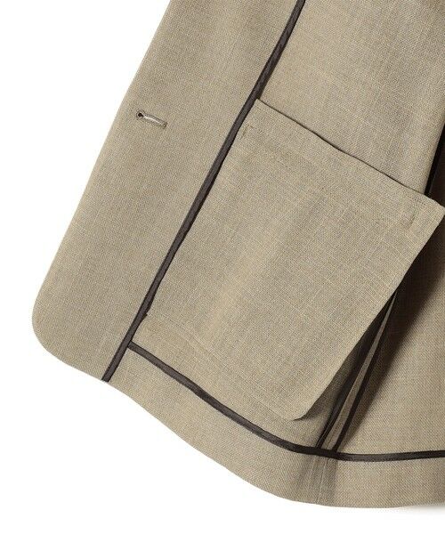SHIPS / シップス テーラードジャケット | 〈吸水速乾・手洗い可能〉麻調 ドンゴロス 2釦 ジャケット 2 | 詳細6