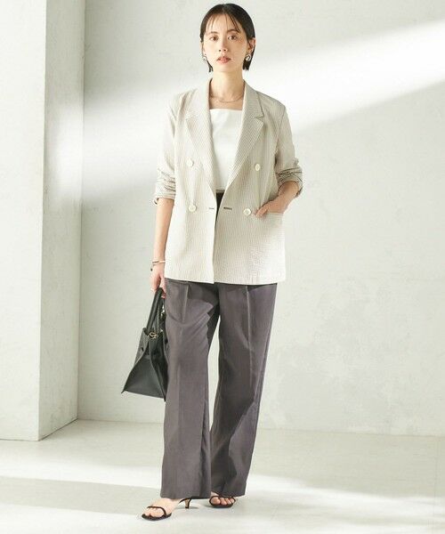 SHIPS / シップス テーラードジャケット | 《予約》〈手洗い可能〉サッカー ダブル ブレスト ジャケット | 詳細2