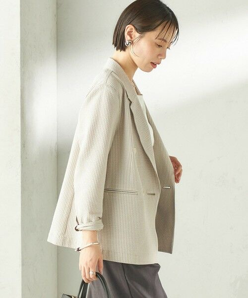 SHIPS / シップス テーラードジャケット | 《予約》〈手洗い可能〉サッカー ダブル ブレスト ジャケット | 詳細9