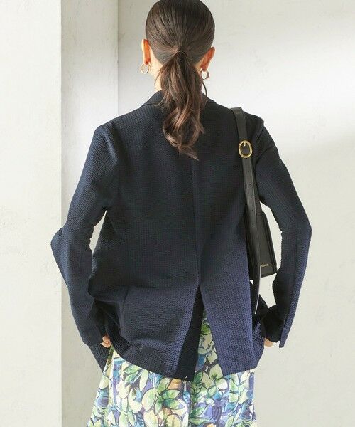 SHIPS / シップス テーラードジャケット | 《予約》〈手洗い可能〉サッカー ダブル ブレスト ジャケット | 詳細18