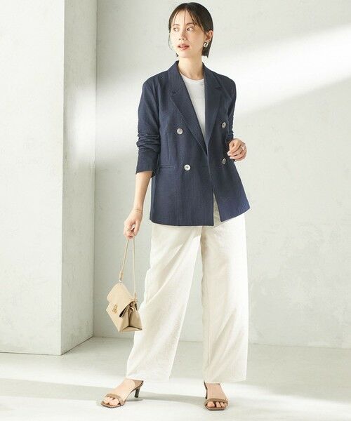 SHIPS / シップス テーラードジャケット | 《予約》〈手洗い可能〉サッカー ダブル ブレスト ジャケット | 詳細22