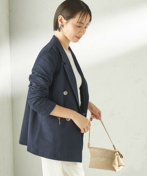 SHIPS / シップス テーラードジャケット | 《予約》〈手洗い可能〉サッカー ダブル ブレスト ジャケット | 詳細26