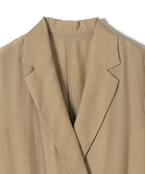 SHIPS / シップス テーラードジャケット | 《予約》〈手洗い可能〉シルク混 シアー 羽織 半袖 ジャケット | 詳細13