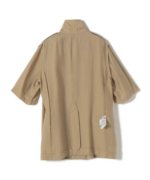 SHIPS / シップス テーラードジャケット | 《予約》〈手洗い可能〉シルク混 シアー 羽織 半袖 ジャケット | 詳細16