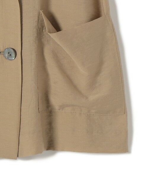 SHIPS / シップス テーラードジャケット | 《予約》〈手洗い可能〉シルク混 シアー 羽織 半袖 ジャケット | 詳細18