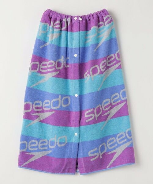 SHIPS / シップス 水着・スイムグッズ | Speedo:スタック ボーダー ラップタオル（ライトパープル）
