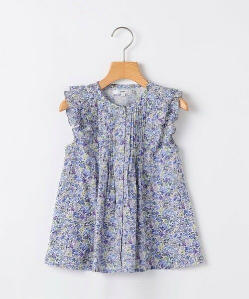 SHIPS / シップス シャツ・ブラウス | SHIPS KIDS:80〜90cm / リバティ フリル ブラウス（ブルー系）