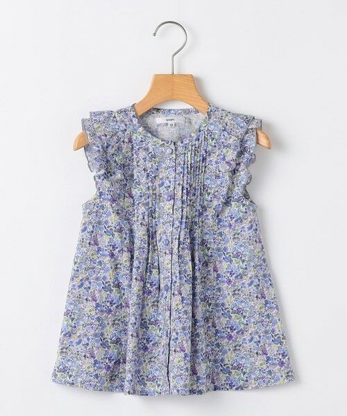 SHIPS / シップス シャツ・ブラウス | SHIPS KIDS:100〜130cm / リバティ フリル ブラウス（ブルー系）