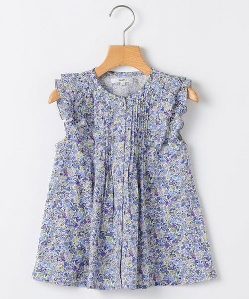SHIPS / シップス シャツ・ブラウス | SHIPS KIDS:140cm / リバティ フリル ブラウス（ブルー系）