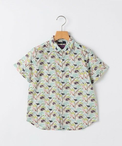 SHIPS / シップス シャツ・ブラウス | SHIPS KIDS:80〜90cm / リバティ プリント 半袖 シャツ（オフホワイト）