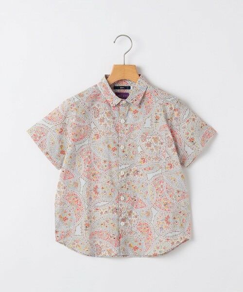 SHIPS / シップス シャツ・ブラウス | SHIPS KIDS:80〜90cm / リバティ プリント 半袖 シャツ（レッド）