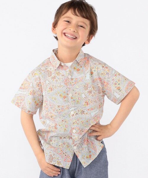 SHIPS / シップス シャツ・ブラウス | SHIPS KIDS:100〜130cm / リバティ プリント 半袖 シャツ | 詳細16