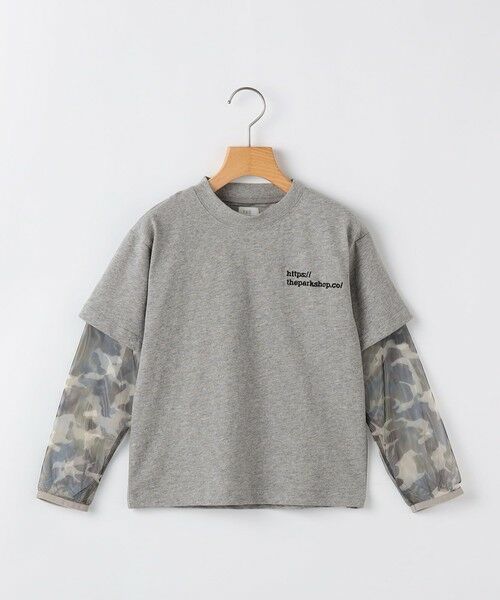 SHIPS / シップス Tシャツ | THE PARK SHOP:115〜145cm /MOSQUITO LAYER Tシャツ（ライトグレー）