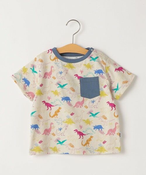 SHIPS / シップス Tシャツ | SHIPS KIDS:80〜90cm /ダイナソー Tシャツ（ベージュ）