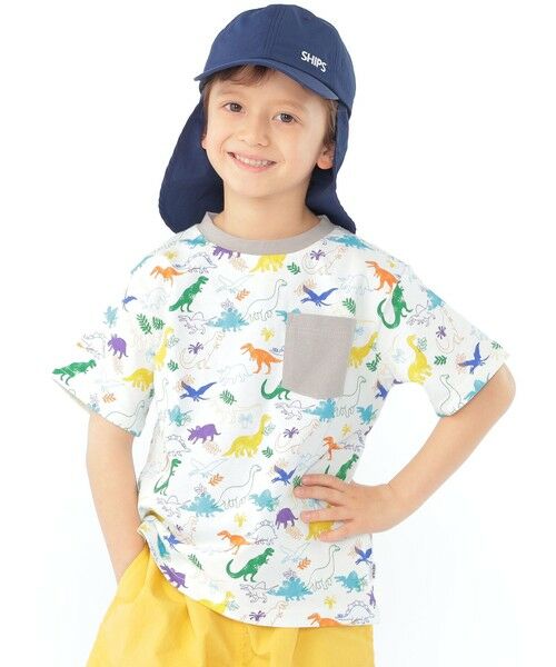 SHIPS / シップス Tシャツ | SHIPS KIDS:100〜130cm /ダイナソー Tシャツ（オフホワイト）