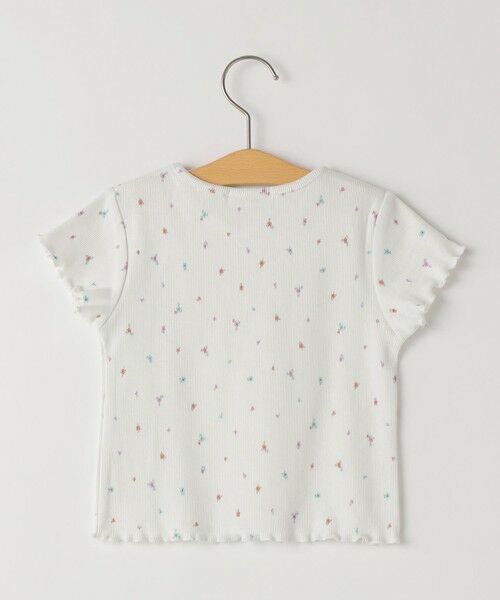 SHIPS / シップス Tシャツ | SHIPS KIDS:80〜90cm /フラワー テキスタイル リブTシャツ | 詳細1