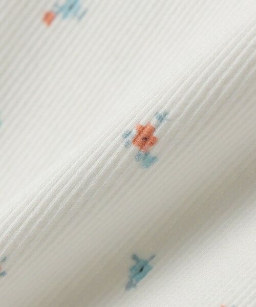 SHIPS / シップス Tシャツ | SHIPS KIDS:80〜90cm /フラワー テキスタイル リブTシャツ | 詳細5