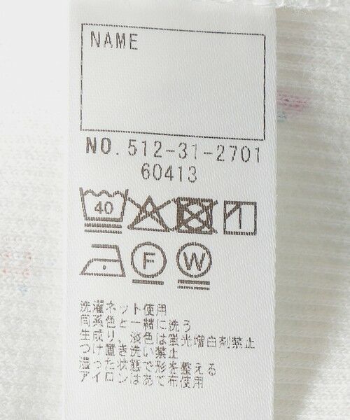 SHIPS / シップス Tシャツ | SHIPS KIDS:80〜90cm /フラワー テキスタイル リブTシャツ | 詳細6