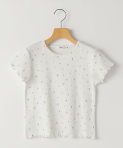 SHIPS / シップス Tシャツ | SHIPS KIDS:100〜130cm /フラワー テキスタイル リブTシャツ